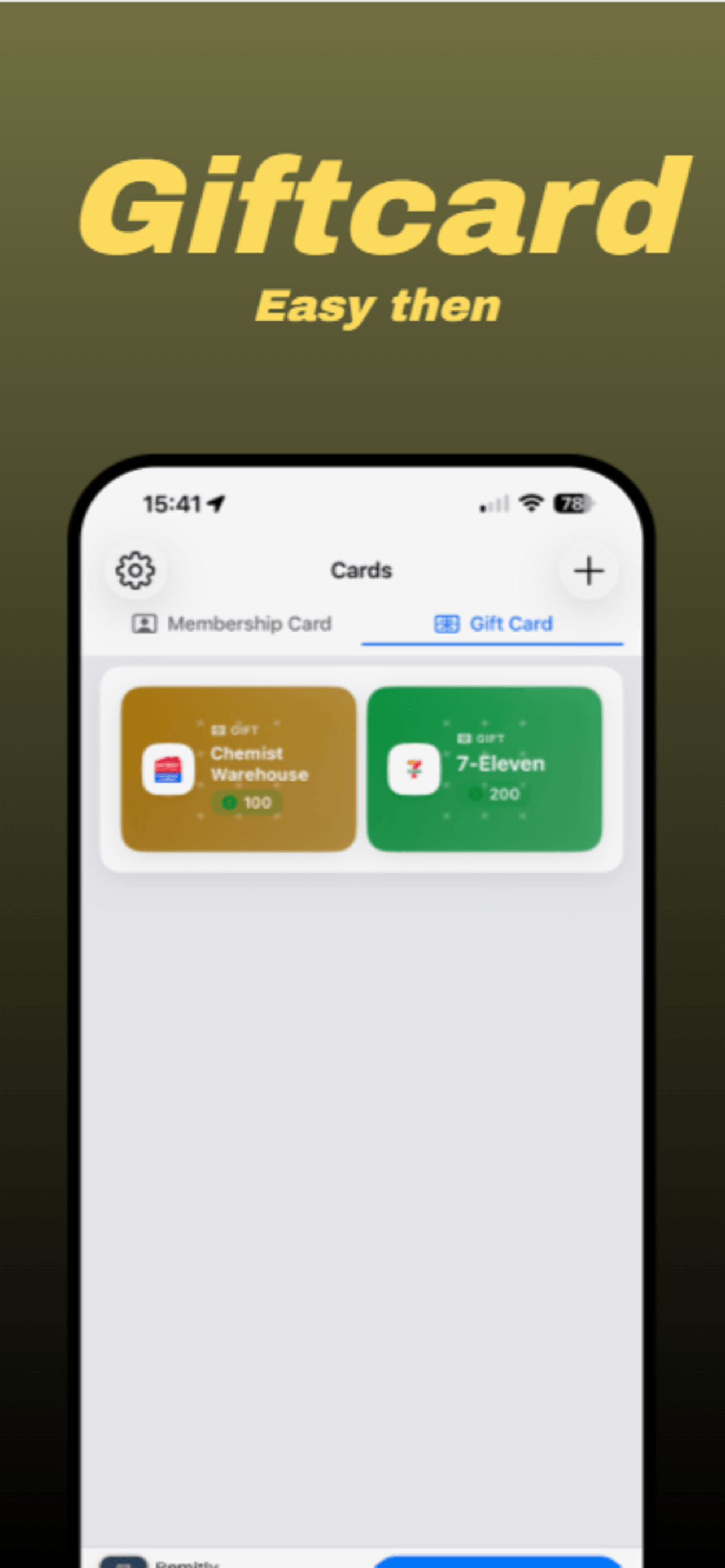 Features overview on mobile